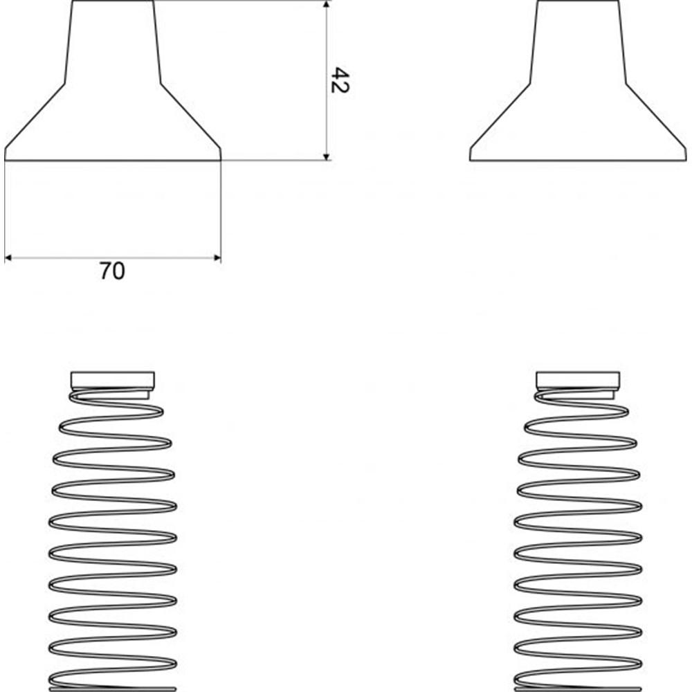 Flat Sided Wall Bonnet & Spindle