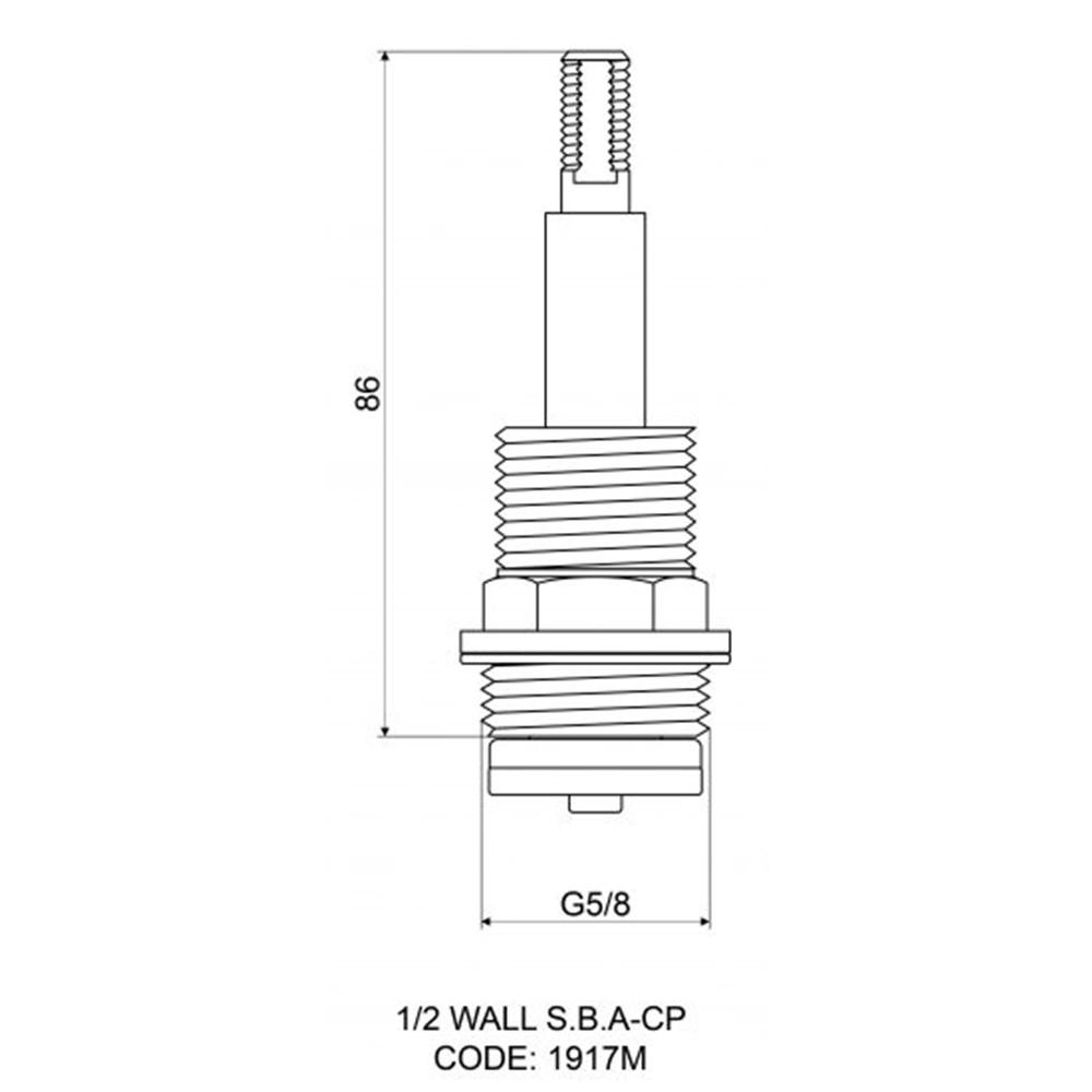 Easytap Pair 1/4 Turn Basin Spindles Brass TZ2003 OBS