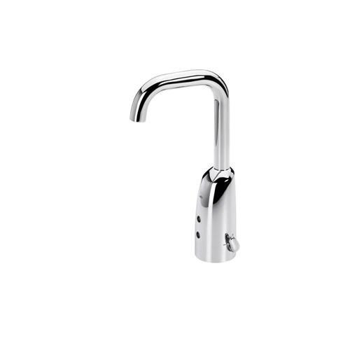 Enware-Oras Electra Gooseneck Sensor Tap With Temperature Adjuster 170mm - Mains Powered Chrome ENM6323