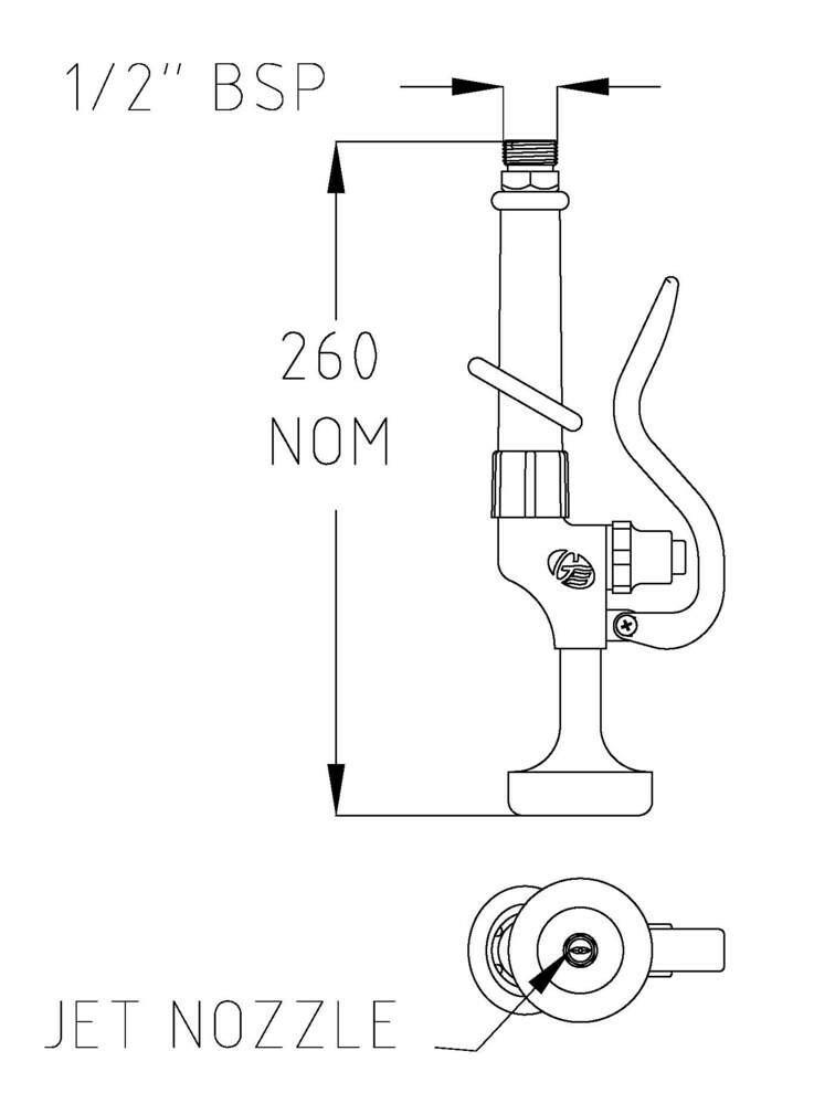 GE Ezy-Wash Heavy Duty Pre-Rinse Hand Trigger Spray 37421