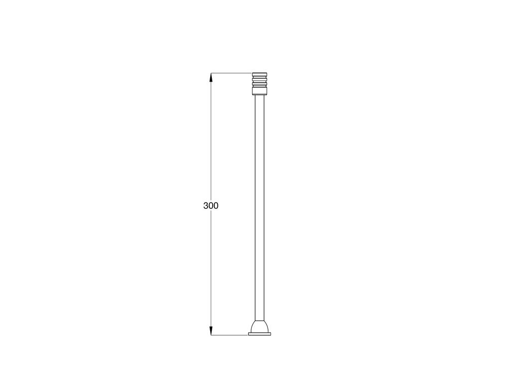 GE Ezy-Lever Spare Knee Operated Valve Lever 300mm Long TP08045L