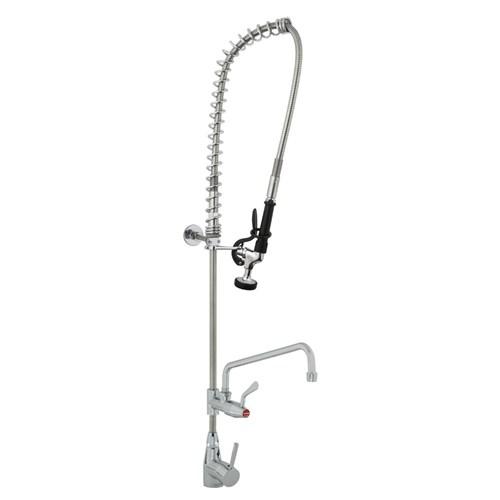 GE Ezy-Wash Type-150 Hob Mounted Flex Tail Single Lever Mixer Pre-Rinse Unit With Pot Filler Chrome TF150HMP