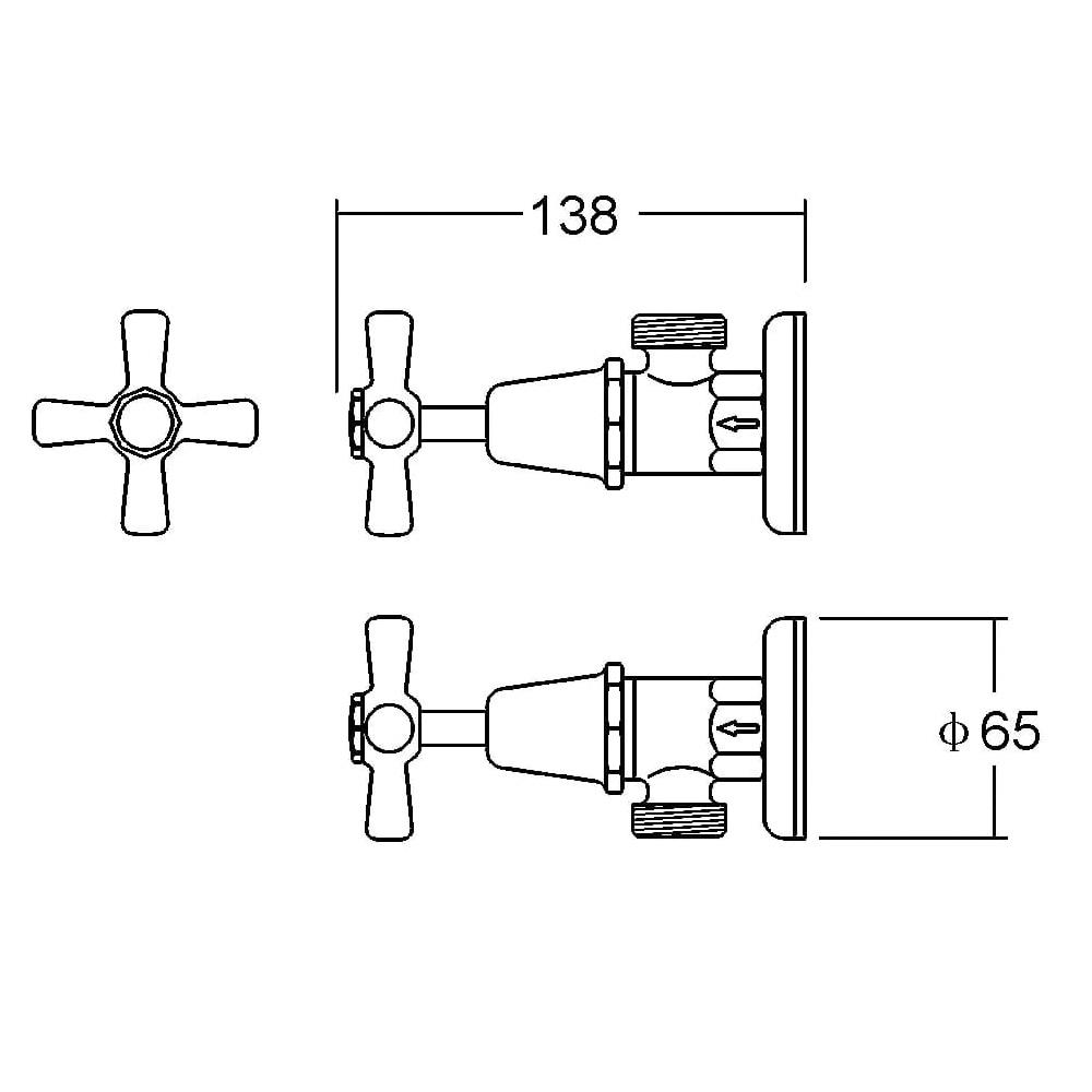 Enhance Washing Machine Taps Chrome PJ254CC