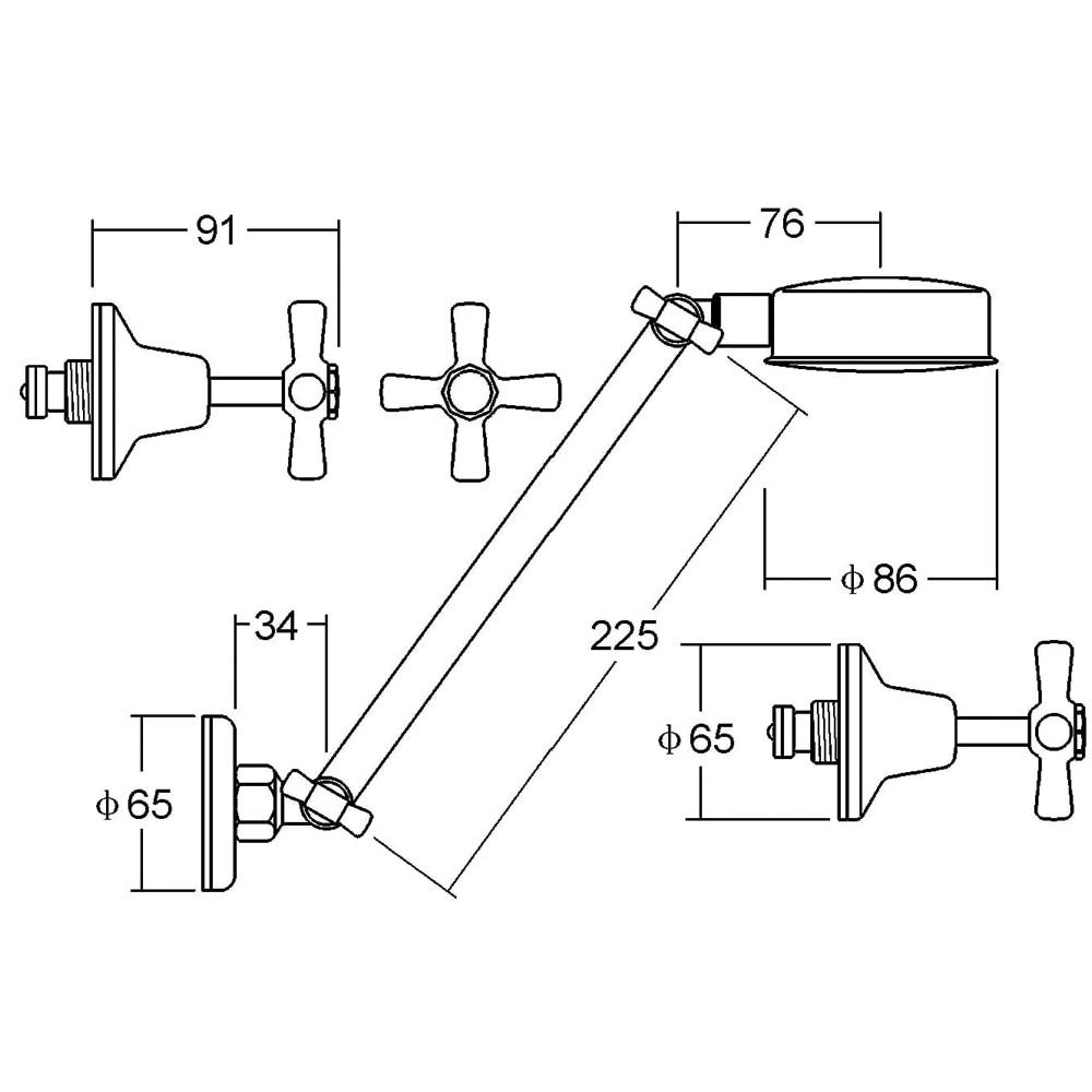 Enhance Shower Set Chrome PJ251CC