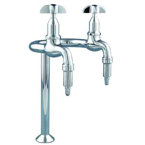 GalvinLab Type-6 Fixed Two Way Lab Set With No.16XT Tube Nozzles Chrome TL06FJ16C