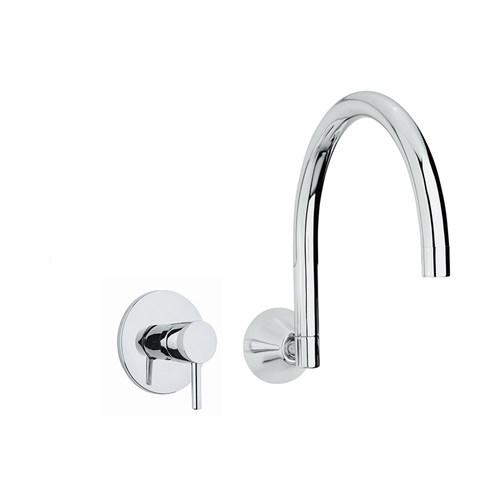 Alder Alto Wall Basin Mixer Set Swivel Chrome 81193