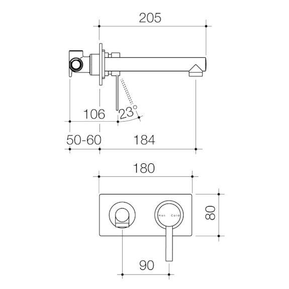 Caroma Acqua Sink Mixer Chrome 90986C4A