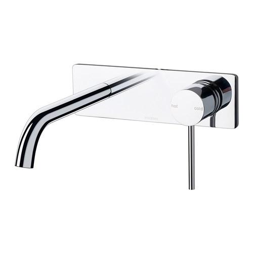 Phoenix Vivid Slimline Standard Wall Bath Mixer 180 Curved Chrome VS783CHR