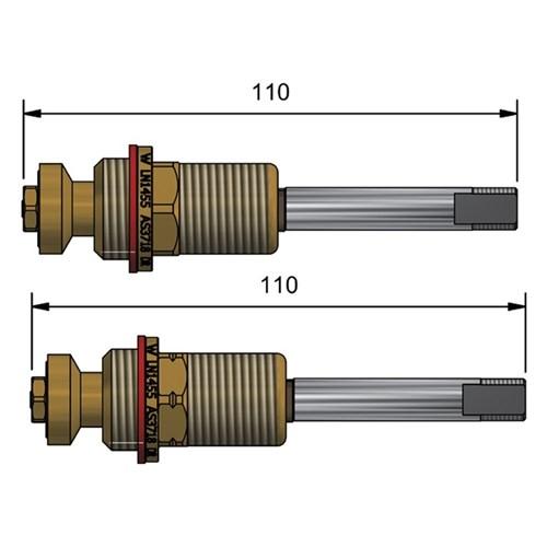 Ram Ramseal Wall Spindle Standard Turn (Hot) RSSBACP