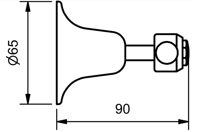 Ram Pair Dorset Lever Wall Top Assembly DLCDWSCP