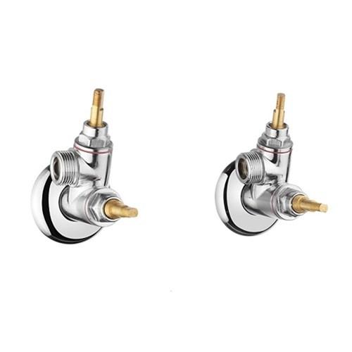 thumbnail image of Trio Chrome Plated Washing Machine Conversion Set Left Hand Less Handles & Buttons 3900A