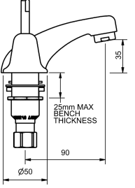 Ram Easy Clean Low Rise Basin Set Aerator ECBSA