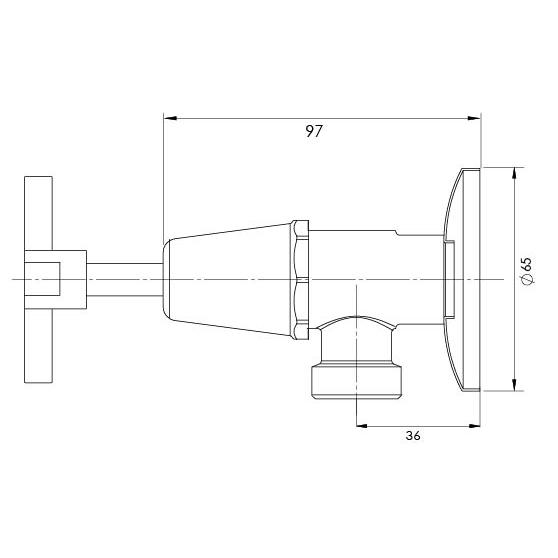 Phoenix Radii Washing Machine Stops Chrome RA061 CHR