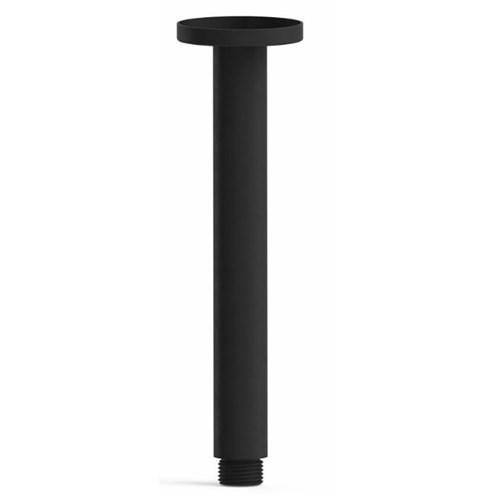 Harmony Senza Fixed Ceiling Shower Arm Only Round 200mm Matte Black SA-200RB