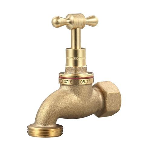 Brass T-Head Hose Tap 20mm x FI BSP