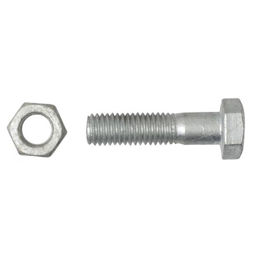 Galvanised Hex Bolt & Nut M16 x 110mm PC4.6