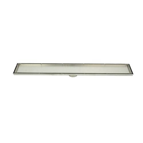 SS Tile Insert Channel W/ 50mm Outlet 700mm