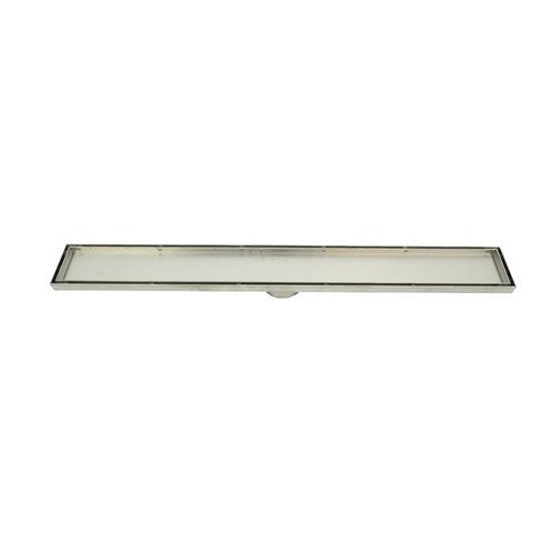 SS Tile Insert Channel W/ 80mm Outlet 700mm