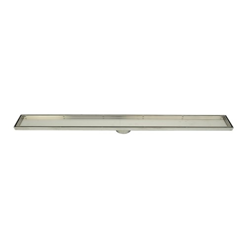 SS Tile Insert Channel W/ 80mm Outlet 1200mm