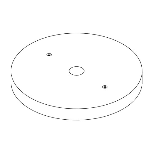 Concrete Base 1100X150mm Round With Drain Hole 150mm