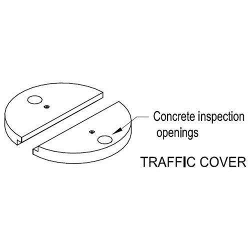 Concrete 1500 Septic Tank Traffic Cover 1700 D X 150