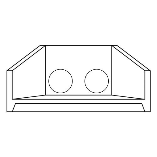 Concrete Precast Standard Headwall Double Pipe 300mm