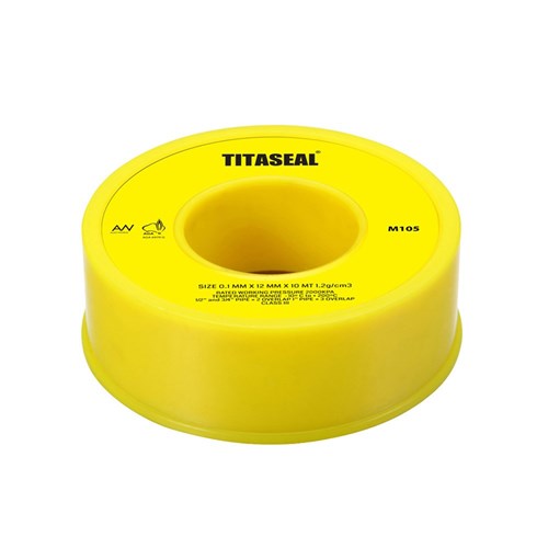 Thread Seal Gas Tape Yellow  12mm x 10 Metres