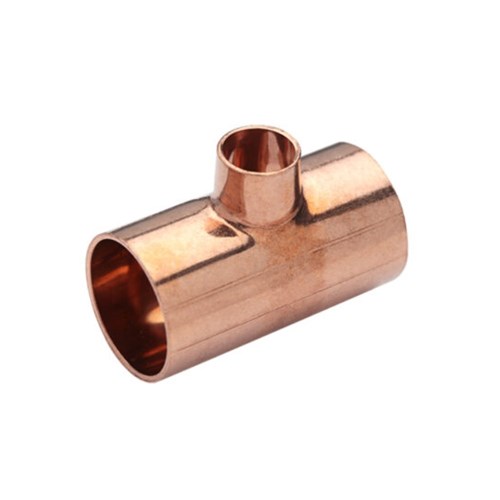 Copper High Pressure F&F Reducing Tee 32mm x 32mm x 25mm (Central Branch)