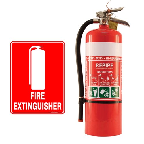 Fire Extinguisher W/ Sign 4.5Kg 2058/17