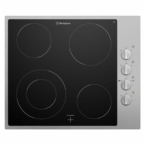 W/House 60Cm Elec 4 Brn Cooktop S/S #WhS642SC