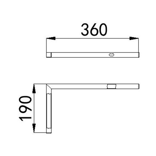 Pair Brackets To Suit Large Stainless Steel Wall Basin
