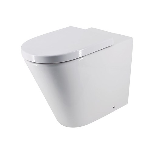 Harmony Bassini Wall Faced Easy Height Toilet Suite With Consealed Cistern & Soft Close Seat HARMONY10600