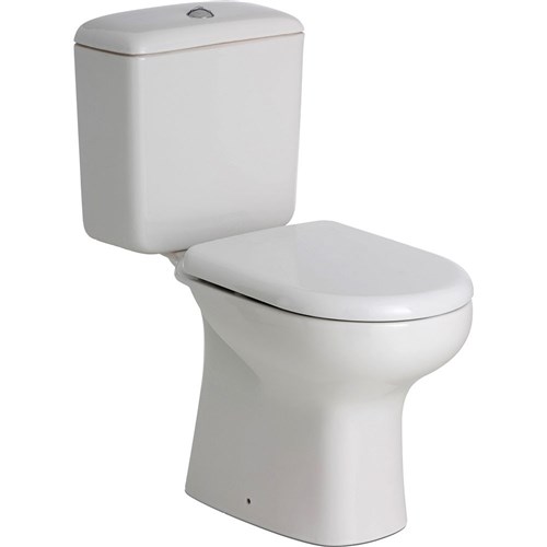 Fienza RAK Liwa Close Coupled Toilet Suite With Soft Close Seat White 222730W