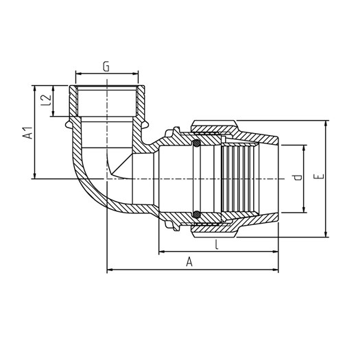 Poly Metric Tee To Copper 25mm x 25mm x 15Cu Branch