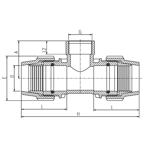 Poly Metric Female Elbow 50mm x 50Fi 7150