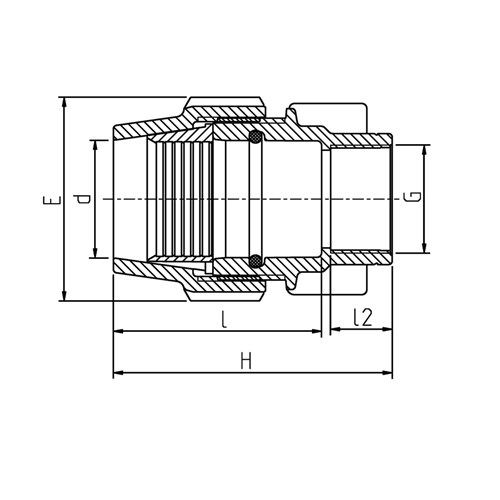 Poly Metric Female Adaptor 20mm x 20Fi 7030