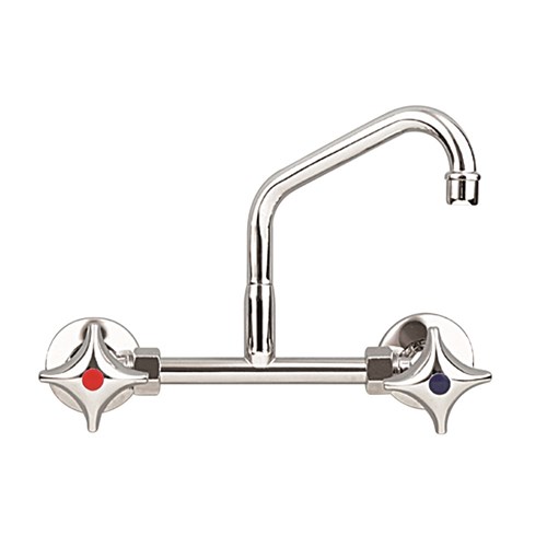 GE Chrome Plated Exposed Sink Assemblyy Back Entry Adjustable W/- 150 Aer Spout 10785