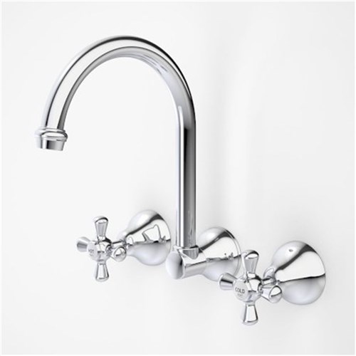 Dorf Eltoro Wall Sink Set Chrome 2660.044A