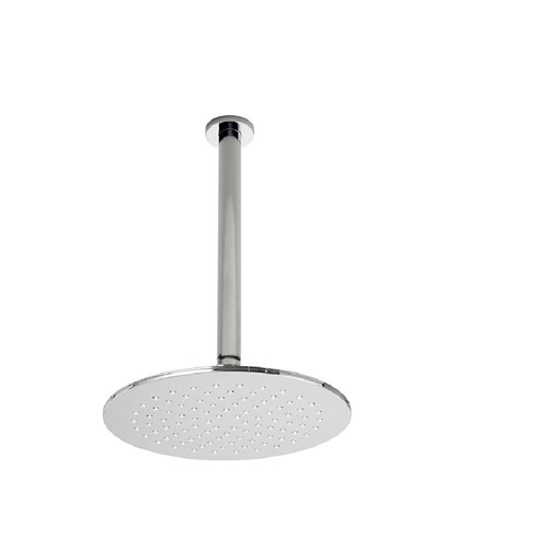 Alder Round Rain Shower With Ceiling Arm 300mm Chrome 98002