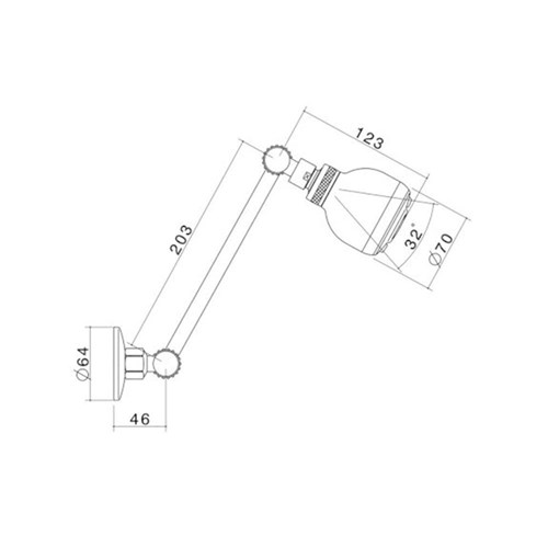 Showers - Caroma Luna Multifunction Rail With Overhead Shower Chrome ...