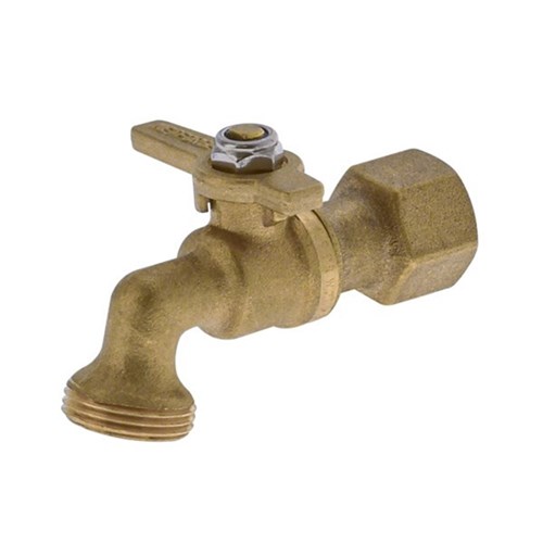 Brass Ball Type Hose Tap & Tail 15mm