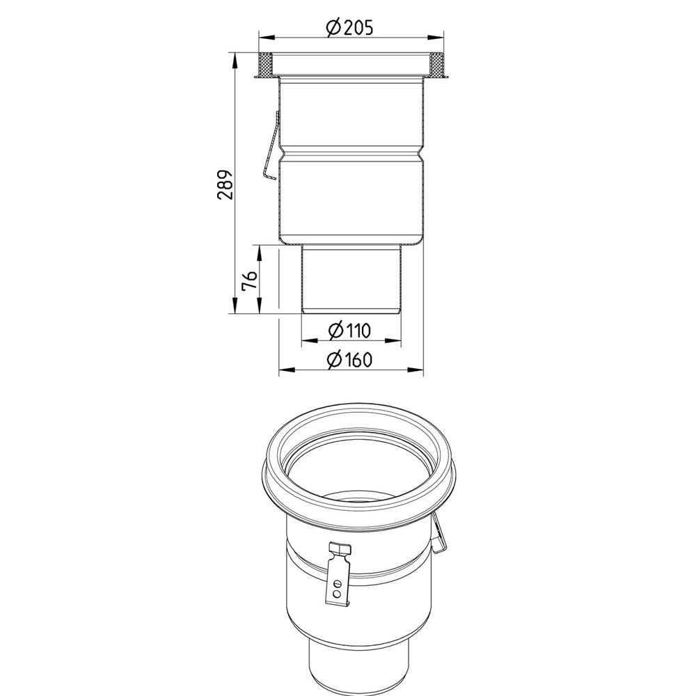 Blucher Ss Rrj Drainage Pipe And Fittings Ss Euro Drainage Joint Clamp 160mm Company Name 0330