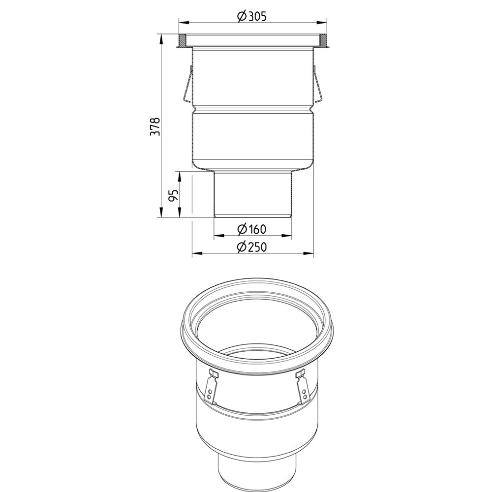 Blucher Ss Rrj Drainage Pipe And Fittings Ss Euro Drainage Joint Clamp 250mm Company Name 7398